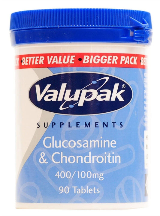 Valupak Glucosamine & Chondroitin 400/100mg - 90 Tablets