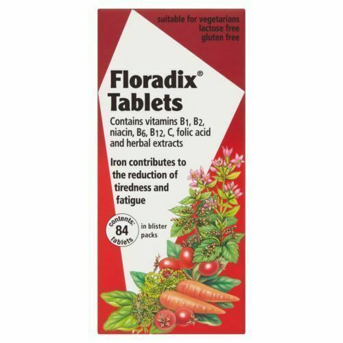 84 Floradix Tablets - Herbal Supplement - Iron - Fatigue & Tiredness
