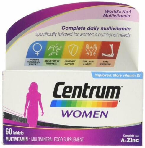 Centrum Women Multivitamin & Mineral Vitamin D Complete Tablets 60 Brand New