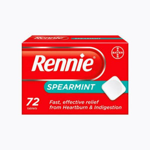 Rennie Spearmint Heartburn & Indigestion Relief 72 Tablets