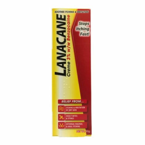 LANACANE Medicated Cream 30g - Soothes Itching & Irritations Fast