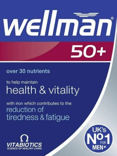 Vitabiotics Wellman 50+ Plus Advanced Vitamin and Mineral Supplement 30 Tablets