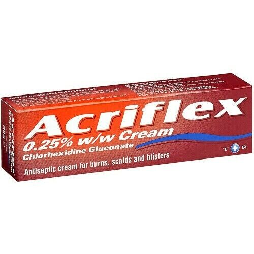 Acriflex Antiseptic Cream Burns Scalds Blisters 30g Sunburn Soothing Skin Gel