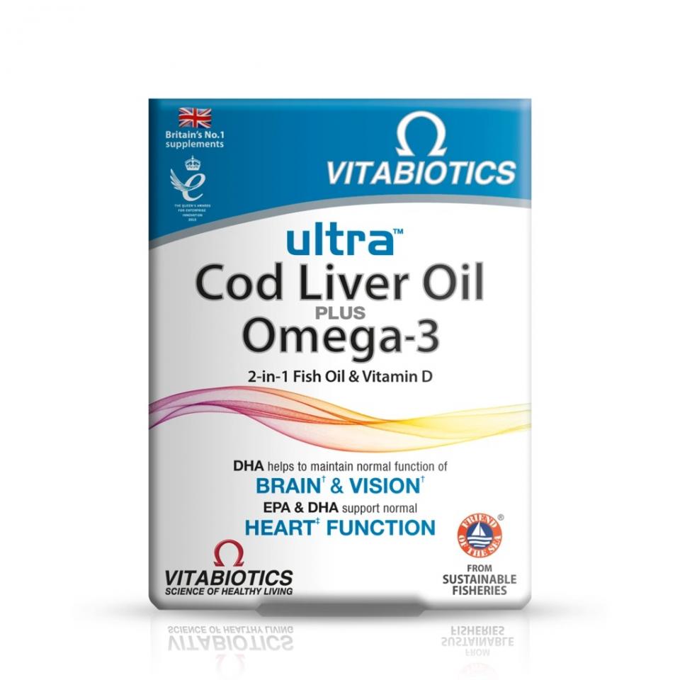Ultra 2-in-1 Cod Liver Oil & Omega-3 Capsules